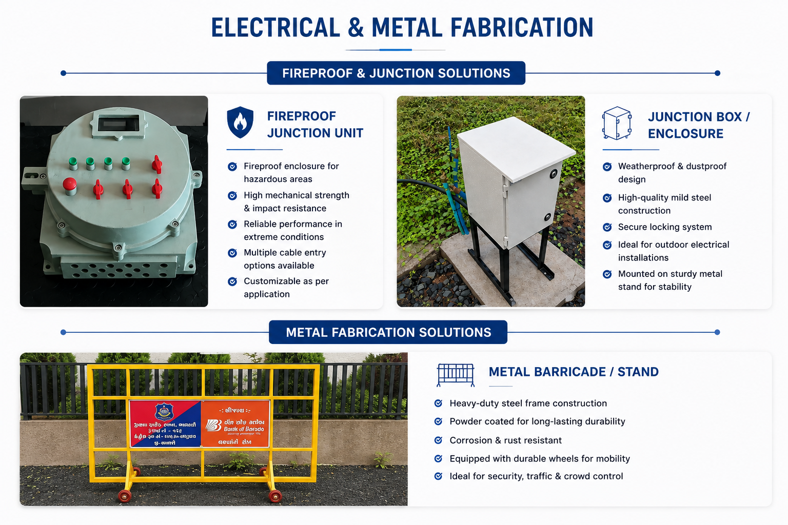 Junction Units & Metal Fabrication